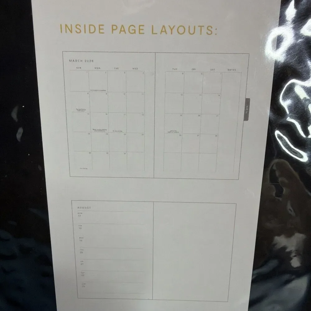 2026 Planner Weekly and Monthly Calendar Planner, January 2026 To June 27